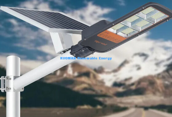 Jalan tinggi, jalan kaki Lampu jalanan bertenaga surya Waterproof Ip67 300w 400w 500w Led Lampu jalan surya