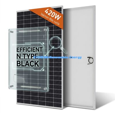Panel Daya Surya Monokristalin 300W-400W dengan Kerangka Aluminium Anodisasi untuk Efisiensi Tinggi