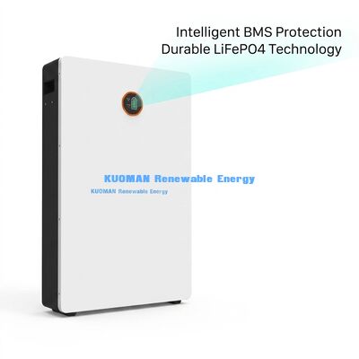 Baterai 48V 200Ah LiFePO4 untuk penyimpanan baterai rumah dengan 10.000 siklus dan pemantauan real-time