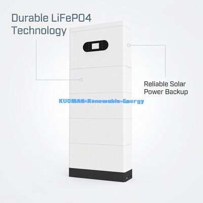 Sistem Penyimpanan Baterai Rumah KM New Power 51.2V 400Ah LiFePO4 dengan Kapasitas 10.24KWh~30.72KWh dan Siklus Hidup 6000
