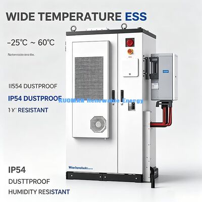 Global Certified All-in-One Commercial Solar ESS 107.52kWh 50kW Hybrid Inverter Factory Unit penyimpanan hotel
