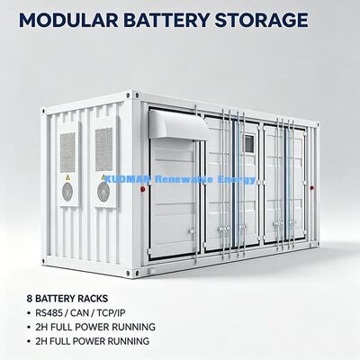 Umur Panjang Baterai Kontainer penyimpanan energi 10000 Siklus Manajemen Termal Cerdas ESS