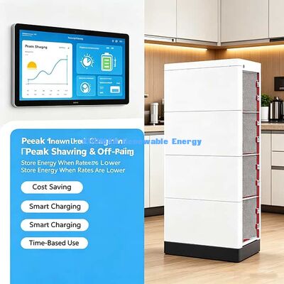 30.72kWh Max Baterai LiFePO4 yang dapat ditumpuk 10 tahun Dukungan Untuk Proyek Surya Rumah