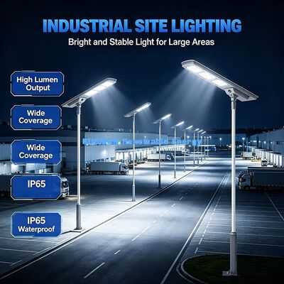 Lampu Jalan Tenaga Surya Luar Ruangan 40W Baterai LiFePO4 Terpasang Lampu LED Surya IP65 untuk Jalan Kota & Alun-alun