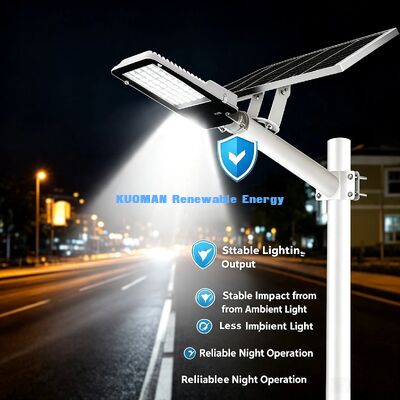 Lampu Jalan Tenaga Surya 6000K Putih Dingin Kecerahan Tinggi Lensa Optik