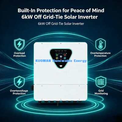 IP65-6KL 6KW Split Phase Hybrid Solar Inverter Dengan Layar Sentuh & WiFi