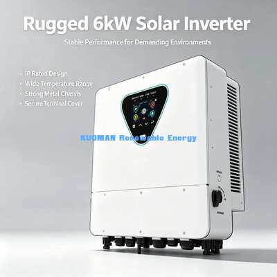 IP65 Waterproof Outdoor 6KW Solar Hybrid Inverter Off Grid Supply Energi Cadangan