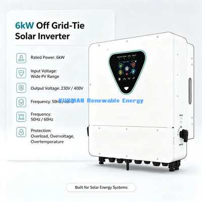 Semua Dalam Satu Inverter Charger Hibrida Surya 6KW Daya Cadangan Darurat Off Grid