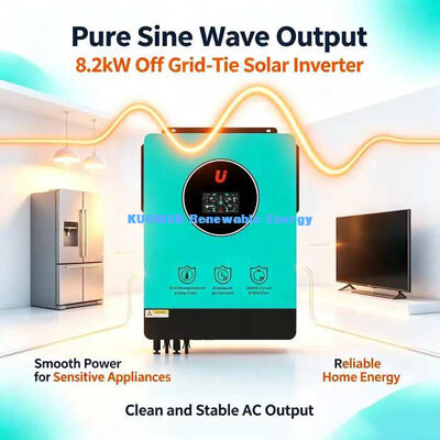Inverter Surya Hibrida Grid 48V Kompatibel dengan Baterai Timbal Asam Lithium 8.2KW