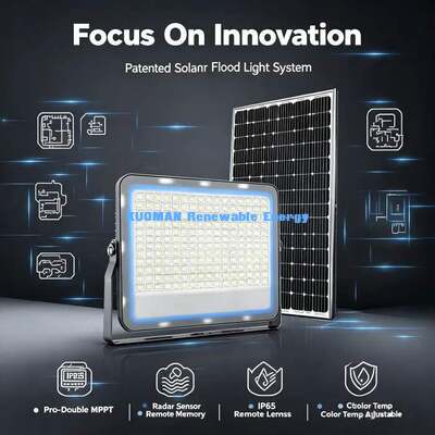 Baterai Lithium tahan lama Lampu Taman Luar Ruangan