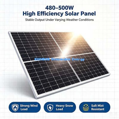 RV & Boat Off-Grid 500W N-Type Bifacial Solar Charging Panel Kit
