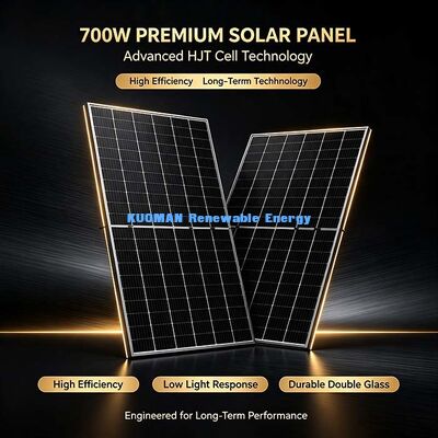 Panel Surya Bifacial Utility-Farm 700 Watt, Panel PV Efisiensi Tinggi HJT 132 Sel