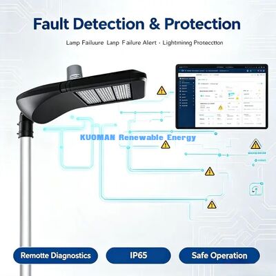 Lampu Jalan Pintar LoRaWAN Tahan Air IP65, Proteksi Petir, Penggunaan Lingkungan Luar Ruangan yang Keras