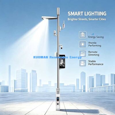 Tiang Pintar – Tiang Lampu Jalan Pintar Multifungsi untuk Solusi Kota Pintar dengan WiFi, Kamera & Stasiun Pengisian Daya