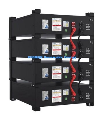 KM Energi Baru 51.2V 100Ah LiFePO4 Baterai Penyimpanan Listrik Rumah UL9540A UL1973 Sertifikasi untuk Sistem Surya