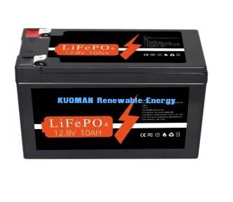 Baterai Lithium LiFePO4 Siklus Dalam 12V 10Ah 128Wh untuk Penyimpanan Energi dan Aplikasi RV
