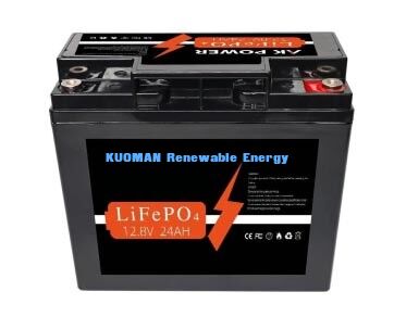 Baterai LiFePO4 12V 24Ah dengan Energi 307.2Wh dan Material Casing ABS untuk Aplikasi Siklus Dalam