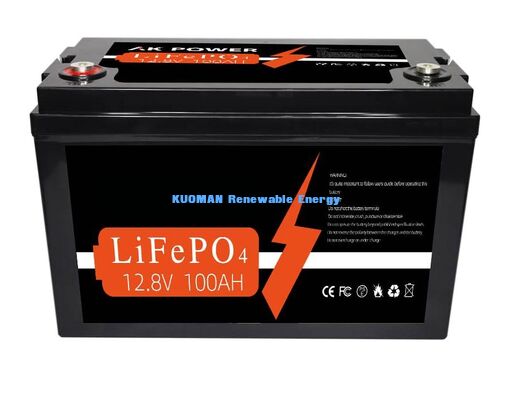 Baterai Lithium 12V 100Ah 1280Wh Siklus Dalam dengan Masa Pakai 8000 Siklus untuk Penyimpanan Energi dan Daya Kereta Golf