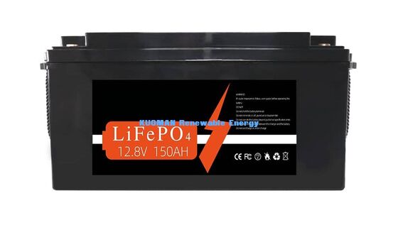 Baterai KM 1920Wh 12V 150Ah Baterai Lithium Siklus mendalam dengan 8000 Siklus untuk penyimpanan energi dan RV / Forklift / Golf Cart / Yacht Power