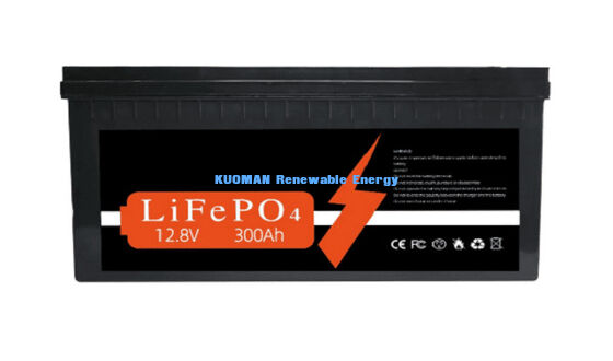Baterai Lithium 12V 300Ah yang disesuaikan dengan 3840Wh Energi dan 8000 Siklus Hidup untuk penyimpanan energi