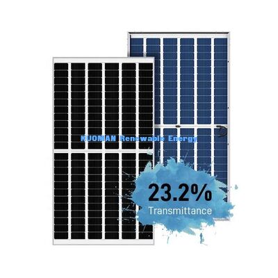 Kaca tanpa bingkai 540W 550W Mono Perc Panel Surya