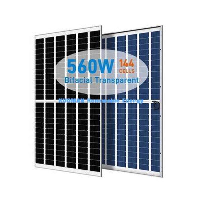 540W 550W Mono Perc Solar Panel dengan 22% Efisiensi dan Desain Kaca Tanpa Bingkai