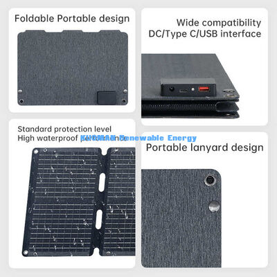 Ponsel Panel Surya Daya Pengecas Surya Untuk Ponsel Laptop 40W 60W