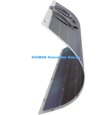 Panel Surya Fleksibel Bifacial 200W IP68 Tahan Air dengan Serat Karbon, Dapat Ditekuk 360 Derajat