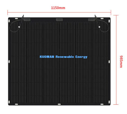 Panel Surya Fleksibel 800W dengan Tahan Air IP68 dan Dapat Ditekuk 360 Derajat untuk Atap RV Laut