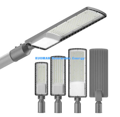 Lampu Jalan LED Tenaga Surya 50W-200W Tahan Air IP66 untuk Luar Ruangan dengan Masa Pakai 50000 Jam untuk Tempat Parkir dan Jalan Raya