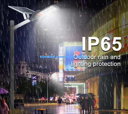 Lampu Jalan Tenaga Surya LED Kecerahan Tinggi 180LM/W dengan Panel Monokristalin & Peringkat Tahan Air IP65