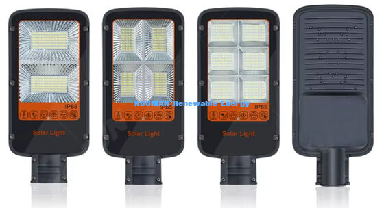 Lampu Jalan Tenaga Surya Tahan Air Lengan Ganda 100W-500W Jalur Khusus Lampu LED Tenaga Surya untuk Taman dan Jalan