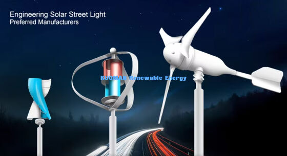 Lampu Jalan Hibrida Angin-Surya 100W-200W dengan Tahan Air IP65 dan Waktu Kerja 12 jam*365 hari untuk Jalan Off-Grid