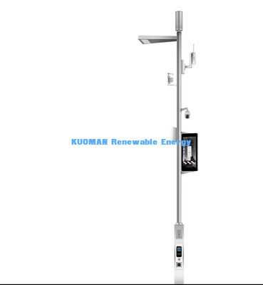 Smart LED Street Light dengan Remote Control 50000hs Life Span dan 4G PTZ IP Camera untuk Smart City Lighting Pole