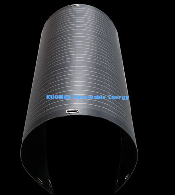 Fleksibel Rumah Perjalanan RV bifacial panel surya fleksibel 200W FFC dan serat karbon