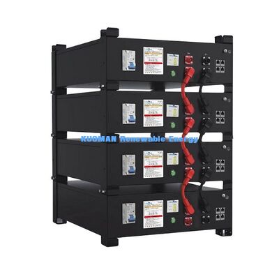 Sistem Penyimpanan Baterai Rumah KM New Power 51.2V 400Ah LiFePO4 dengan Kapasitas 10.24KWh~30.72KWh dan Siklus Hidup 6000