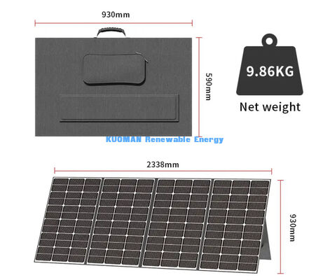 400W 40.3V lipat Solar Charger portabel lipat panel surya untuk berkemah dan hiking
