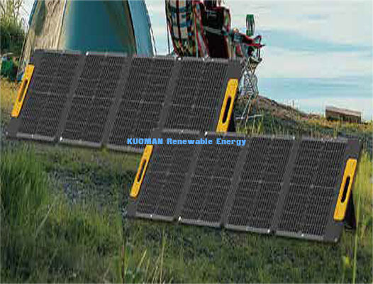 100W Lipat IP68 Waterproof Portable Solar Panel Panel Fleksibel untuk Perjalanan