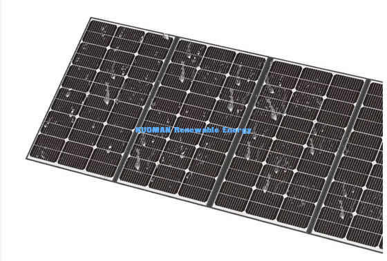 400W Portable Solar Charger dengan IP68 Waterproof dan Adjustable Kickstand untuk berkemah dan hiking