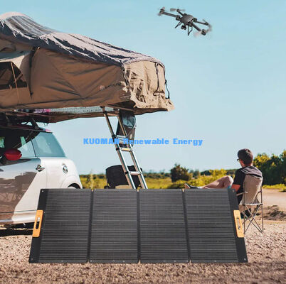 Panel Pengisi Daya Tenaga Surya Ringan 300W yang Dapat Dilipat, Tenaga Surya Portabel untuk Perjalanan Berkemah di Pantai