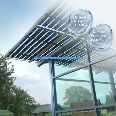 540W 550W Mono Perc Solar Panel dengan 22% Efisiensi dan Desain Kaca Tanpa Bingkai