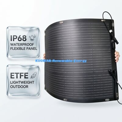 Ringan 100W Fleksibel ETFE Panel Surya untuk RV Travel dan Outdoor Adventures