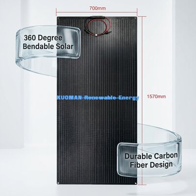 100W 210W IP68 Waterproof Flexible Solar Panel Thin Film Photovoltaic Panel untuk perjalanan dan perumahan