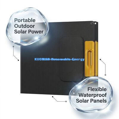 200W IP68 Waterproof 360° Bending Portable Folding Solar Panel untuk pasokan energi darurat