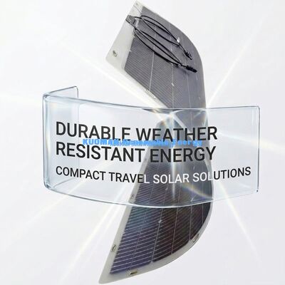 Panel Surya Fleksibel Bifacial 200W IP68 Tahan Air dengan Serat Karbon, Dapat Ditekuk 360 Derajat