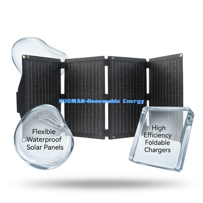 40W Ultra-Ringan Weatherproof Solar Charger dengan Efisiensi Tinggi IBC Cell