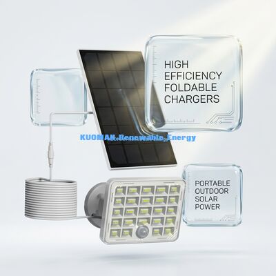 Lampu Sensor Surya tahan air 3W dengan Panel Surya Portable 182mmx182mm untuk Pencahayaan Keamanan Luar Ruang