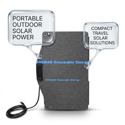 100W Lipat IP68 Waterproof Portable Solar Panel Panel Fleksibel untuk Perjalanan