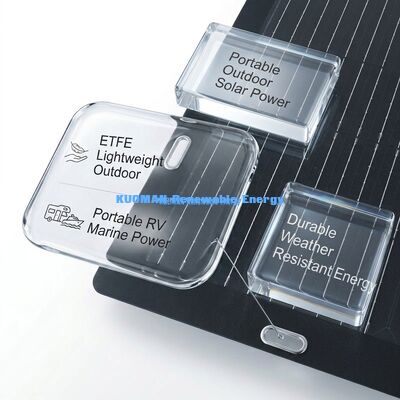 50W Monocrystalline Flexible Solar Panel dengan Easy Peel-and-Stick Adhesive Backing untuk Petualangan Luar Ruang
