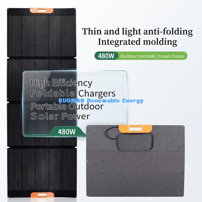 480W Portable Foldable Solar Panel dengan 22% Efisiensi dan Desain Tahan Cuaca
